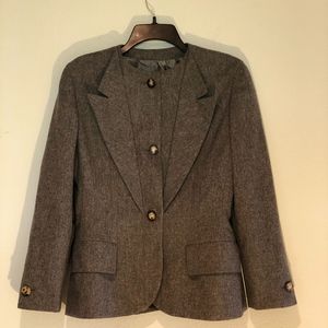 Grey Wool Blazer